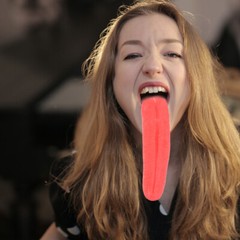 2PCS Tongue Fake Stretchy Tongue Halloween Cosplay Prop Party Cosplay Tongue