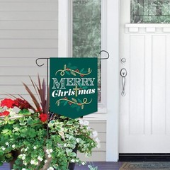 Religious Merry Christmas Outdoor Decor Double-Sided Garden Flag 12 x 15.25″