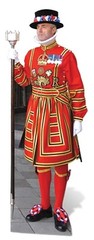 Beefeater Yeoman Cardboard Cutout 173cm Tall Great for Platinum Jubilee Parties