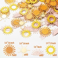 Boho Sun Confetti Glitter Muted Sun Scatter Table Decor Bohemian Groovy Party…