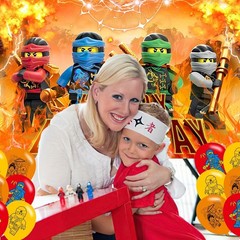 𝗡𝗶𝗻𝗷𝗮 Birthday Backdrop,𝗡𝗶𝗻𝗷𝗮 Poster for Cartoon Ninja Theme Party …