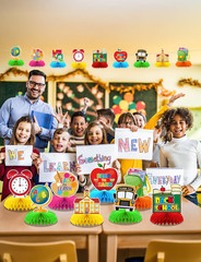 Back to School Table Decorations – 9 Pcs Welcome Back to School Centerpieces for