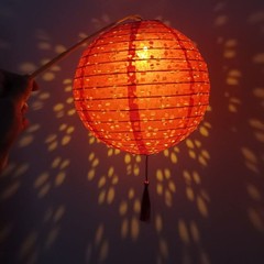 Hanging Paper Lanterns with LED Lights Chinese Japanese Party Decorations