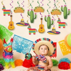 Mexican Fiesta Hanging Swirl Decorations, Cinco De Mayo Party Supplies, Taco …