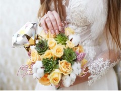 4pcs Diamond Engagement Ring Mylar Balloons, Marriage Engagement and Wedding Bri