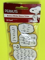 Peanuts Speech Bubbles Decoration Extra Wide Trim 37 Feet Snoopy Charlie Brown