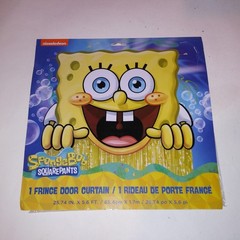 Spongebob Nickelodeon Fringe Door Curtain Party Decorations 25.74in x 5.6ft New
