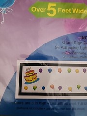 Personalize Giant Sign Banner Over 5 Feet Wide Party Decoration 93 Adhesive…