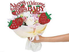 12 Pcs Strawberry Baby Shower Decorations a Berry Sweet Baby Is on the Way