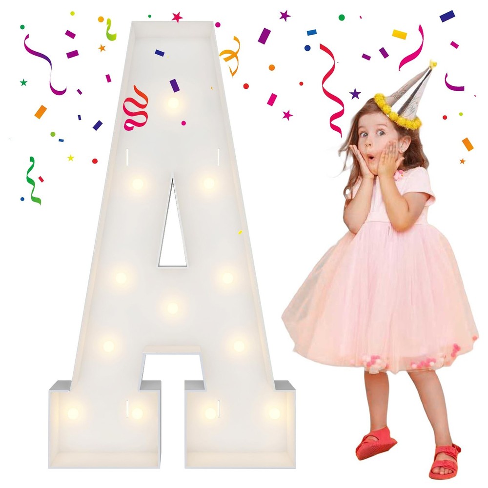 4FT Marquee Light Up Letters, Large Marquee Letters, Big Letters For Engageme…