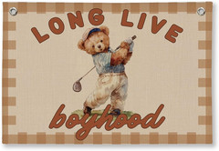 Playing Room Long Live Boyhood Banner Boy Room Decor, Nursery Playroom Wall Deco