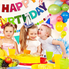 Pre Strung Rainbow Happy Birthday Banner Set 3D Felt Garland Bunting Decor Kit