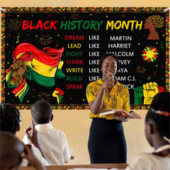 Black History Month Backdrop Black History Month Banner African American Nationa