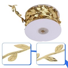 30m Gold And Silver Leaf Ribbon For DIY Crafts, Parties And Yard Decorations New