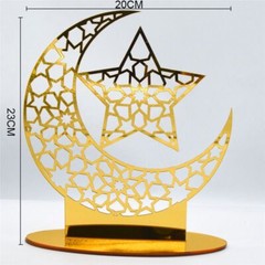 Decorations For Home Party Ornament Ramadan Islamic Muslim EID Mubarak Acrylic