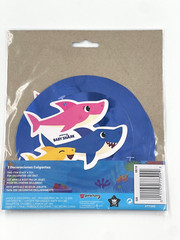 Unique Baby Shark Hanging Swirl Decorations – 3 Pcs, multicolor
