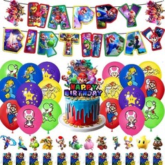 The Super Mario Galaxy Birthday Party Decoration Banner Balloon Baby Shower Gift