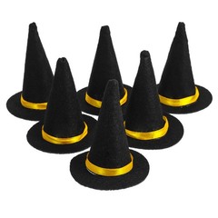 mini witch hats Witch Hat Wine Bottle Toppers Halloween Party Supplies