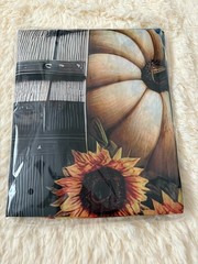 71x 43 Inc HAPPY FALL BANNER, Autumn Sunflower Pumpkin Backdrop Outdoor, Indoor