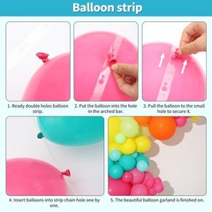 Tropical Balloon Arch Kit,Hot Pink Lime Green Orange Slate Blue Yellow Latex …
