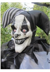 Halloween Animated Clown Hanging Talking Sound Moving Light Up Party Prop Decor