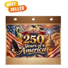 America 250 Anniversary Photo Backdrop Patriotic Banner 4th of July Fourth of…