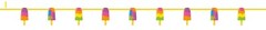 Ice Cream Banner Popsicle Party Ribbon Banner Decoration Favor party Supply 7ft
