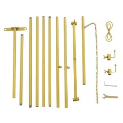 Luxury Gold Bow Display Easel Stand Elegant Metal Floor Standing Frame Holder