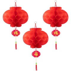 10 Pack Chinese Red Paper Lanterns Hanging Red Paper Lanterns Festival Decor