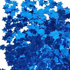 3.52 oz Blue Shiny Star Table Confetti 0.6 Inch Metallic Sequin Decor