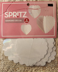 8ct Heart Multipack White Hanging Decor – Spritz