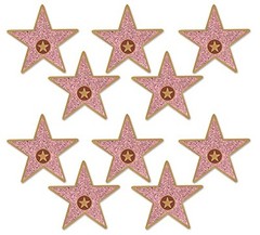 Beistle 10 Pack 5 Inch Multicolor Star Cutouts for Awards Night Party Decor