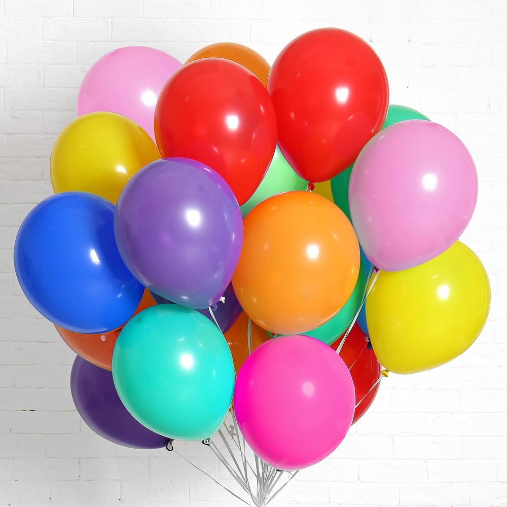 200pcs Rainbow Balloons Bulk, 5 Inch Small Latex Balloons Assorted Colors for…