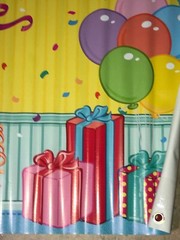Elmo Happy Birthday JUSTIN Banner 18 inches width and 60 inches length