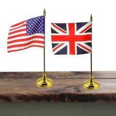 24 Pack Mini Desk Flag Stands Golden Table Flag Holders Mini Stands Ideal for…