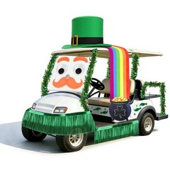Patriotic Golf Cart Decoration Kit for 4th of July Parade – Giant USA Car Decor