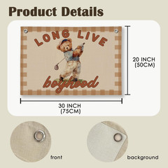 Playing Room Long Live Boyhood Banner Boy Room Decor, Nursery Playroom Wall Deco