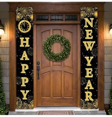 KatchOn, XtraLarge Happy New Year Banner – 72×12 Inch | New Years
