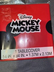 Mickey Mouse Party Table Cloth Table Cover – 54″ X 84″ – Printed All Over New!