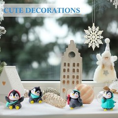 48 Pcs Mini Penguin Figurines Bulk Cute Miniature Penguin Figurines Collection