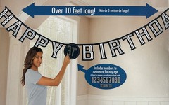 Happy Birthday Banner Customizable Jumbo Add Any Age Kit 18th 21st 30th 40th etc