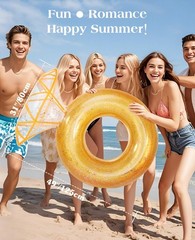 Pool Floats, Inflatable Diamond Ring Pool Float, Large Engagement Ring Floati…