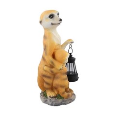 Decorative Resin Outdoor Solar Courtyard Lamp Garden Light 11 by 11 by 25 cm