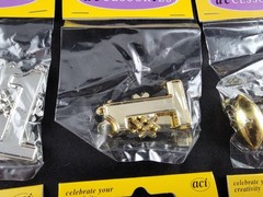 Party & Spirit Accessories Gold Silver #1 Football Charms & Helmet Confetti Lot