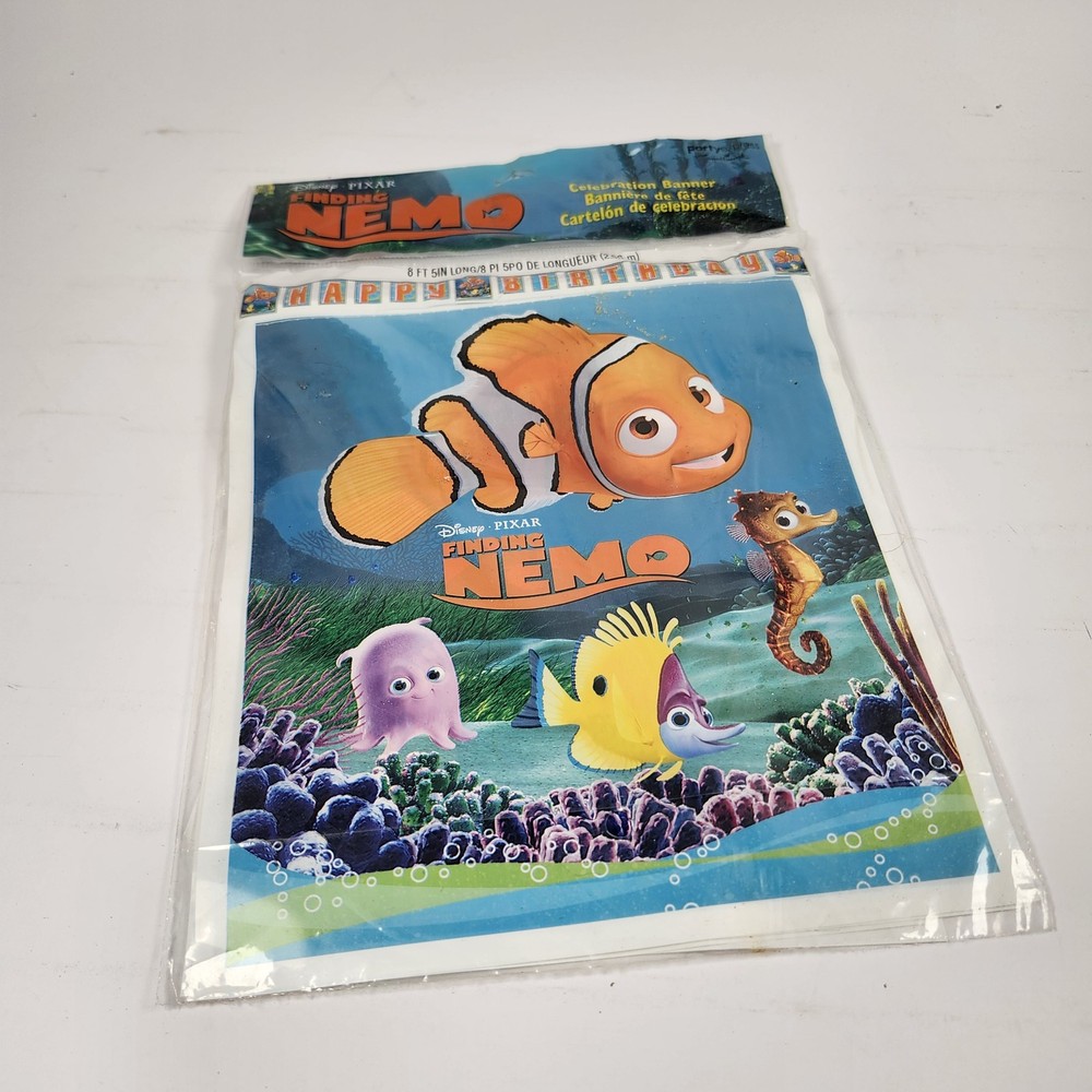 Disney Pixar Finding Nemo Happy Birthday Banner Party Express Hallmark 8 Ft