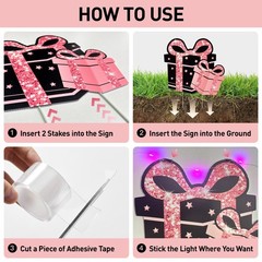 40th Birthday Decorations for Women – 7 Pcs 15 inches x 11 inches, Pink