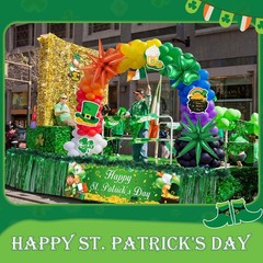 199 Pcs St. Patrick’s Day Parade Float Decoration Kit St Patricks Day Theme B…