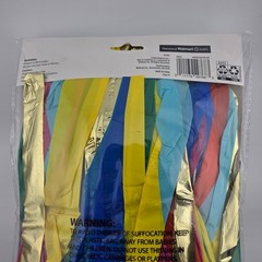 Way to Celebrate Colorful Birthday Decor Bundle Fringe Backdrop Balloon Kit