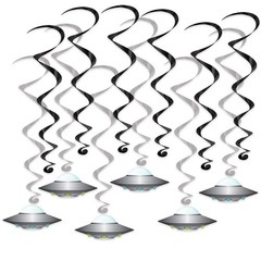 Beistle UFO Hanging Swirls, 15″-22″, 12 Pcs