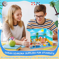Beach Diorama Kit Decorations Hawaiian Summer Supplies Mini People Figurines Umb
